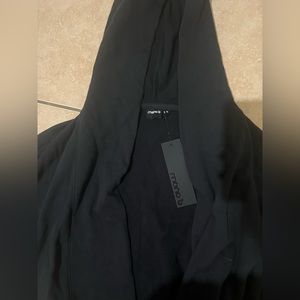 Mono B Open Front Longline Hoodie Cardigan size M